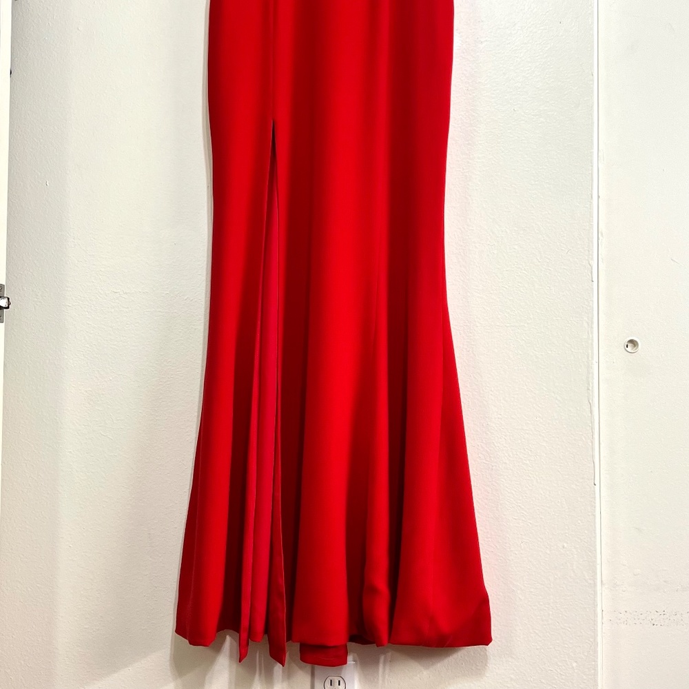 NWOT Dress The Population Brooke Twisted Front Hi Slit Gown, Medium - Picture 5 of 12